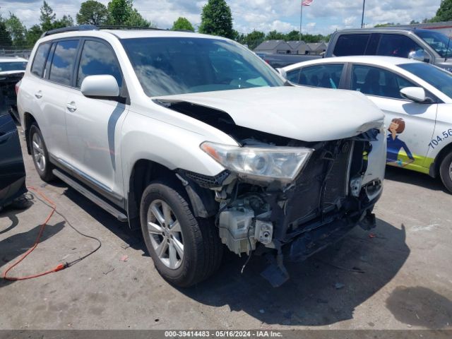 TOYOTA HIGHLANDER 2013 5tdzk3ehxds136818