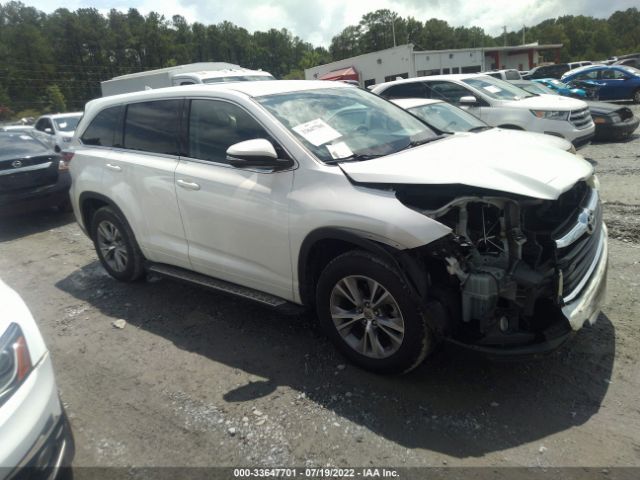 TOYOTA HIGHLANDER 2014 5tdzkrfh0es006291