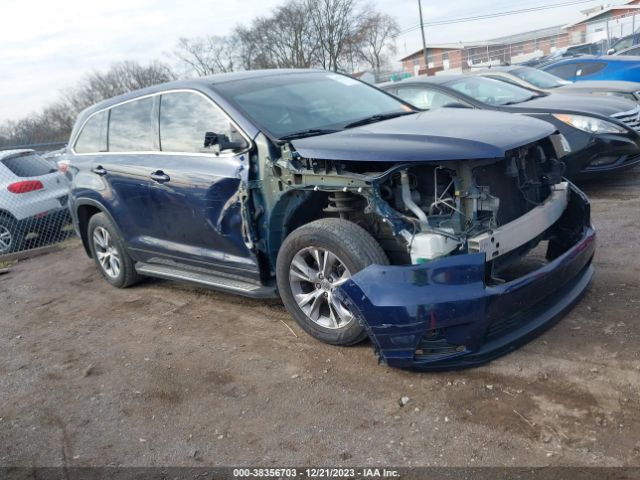 TOYOTA HIGHLANDER 2014 5tdzkrfh0es018439