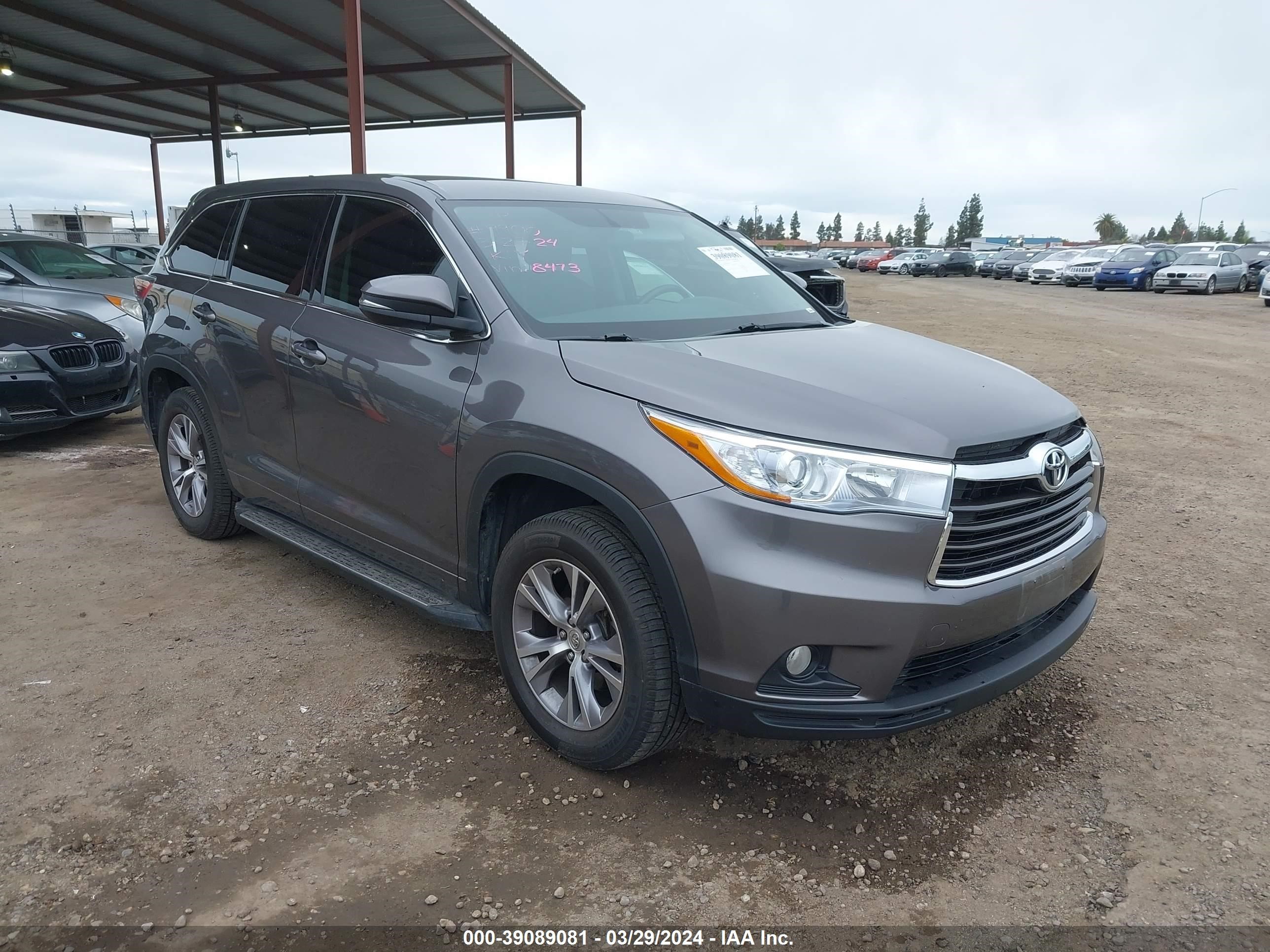 TOYOTA HIGHLANDER 2015 5tdzkrfh0fs058473