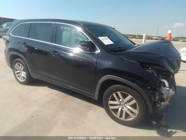 TOYOTA HIGHLANDER 2016 5tdzkrfh0gs125462