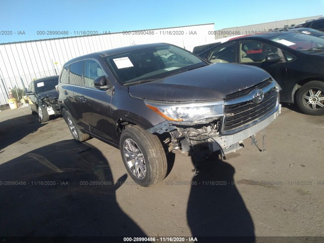 TOYOTA HIGHLANDER 2016 5tdzkrfh0gs148353