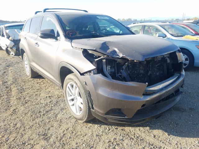 TOYOTA HIGHLANDER 2016 5tdzkrfh0gs184639