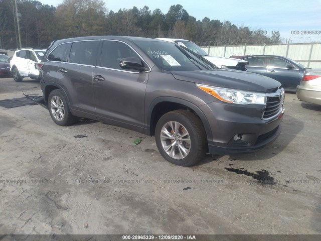 TOYOTA HIGHLANDER 2016 5tdzkrfh0gs186052