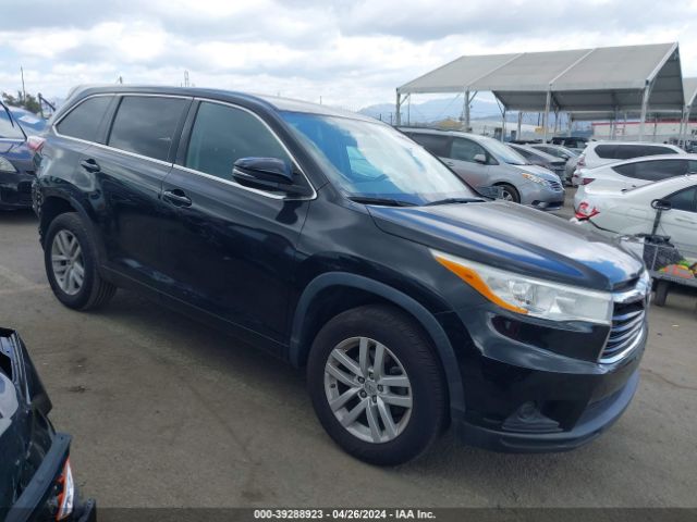 TOYOTA HIGHLANDER 2014 5tdzkrfh1es013928