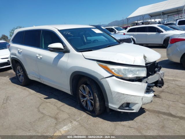 TOYOTA HIGHLANDER 2014 5tdzkrfh1es015226