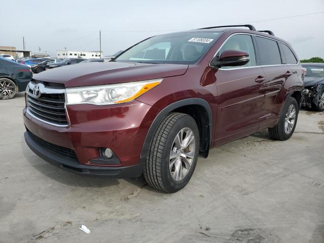 TOYOTA HIGHLANDER 2014 5tdzkrfh1es026159