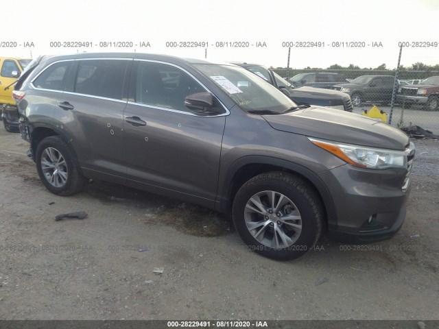 TOYOTA HIGHLANDER 2015 5tdzkrfh1fs054660