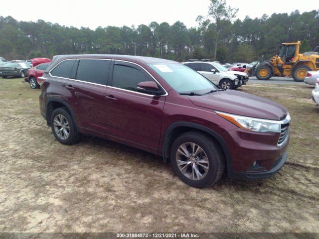 TOYOTA HIGHLANDER 2015 5tdzkrfh1fs055954