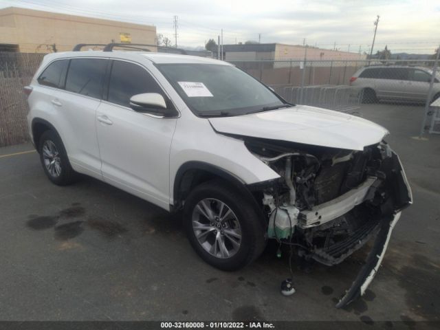 TOYOTA HIGHLANDER 2016 5tdzkrfh1gs140939