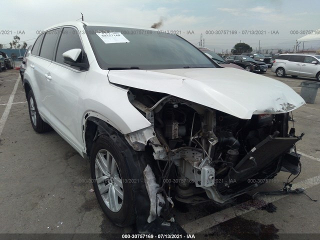 TOYOTA HIGHLANDER 2016 5tdzkrfh1gs145333