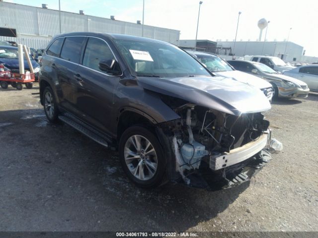 TOYOTA HIGHLANDER 2016 5tdzkrfh1gs163959