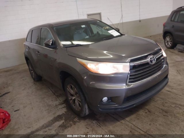 TOYOTA HIGHLANDER 2014 5tdzkrfh2es015462