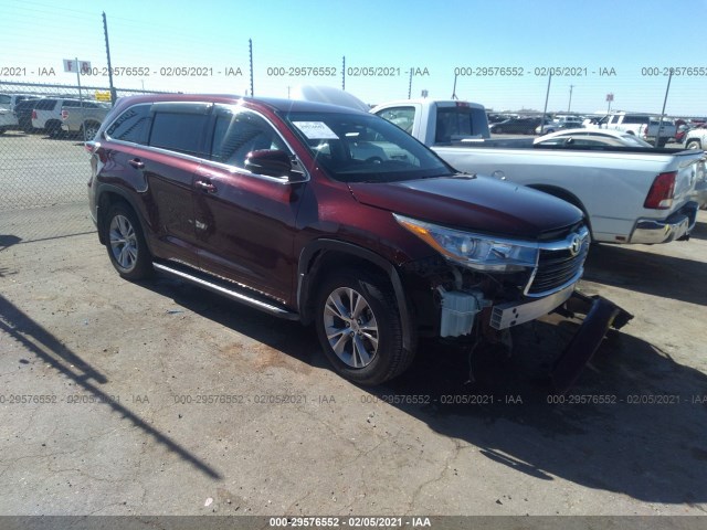 TOYOTA HIGHLANDER 2015 5tdzkrfh2fs041982