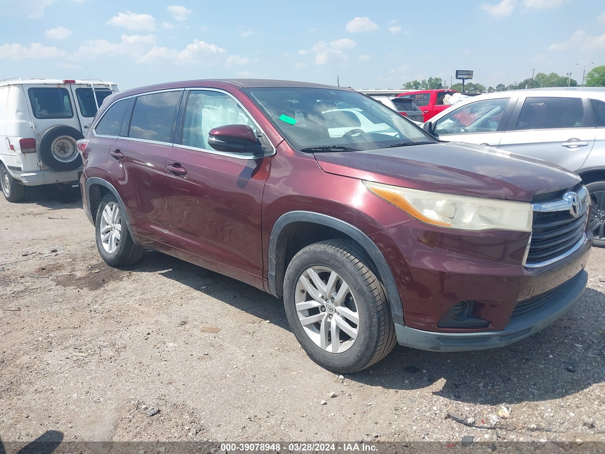 TOYOTA HIGHLANDER 2015 5tdzkrfh2fs043473