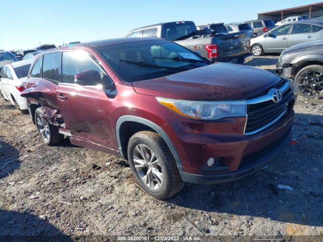 TOYOTA HIGHLANDER 2015 5tdzkrfh2fs055722