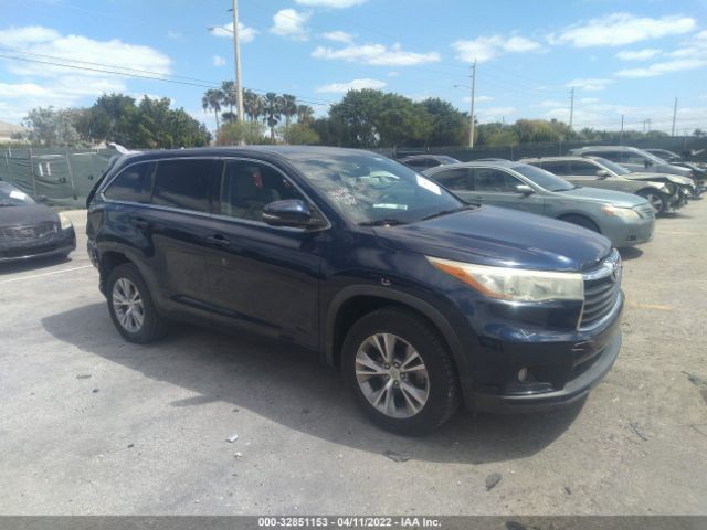 TOYOTA HIGHLANDER 2015 5tdzkrfh2fs057793