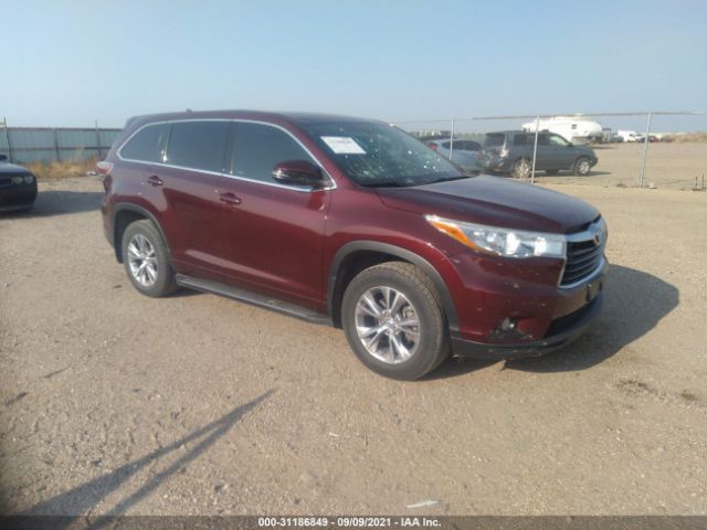 TOYOTA HIGHLANDER 2015 5tdzkrfh2fs094875