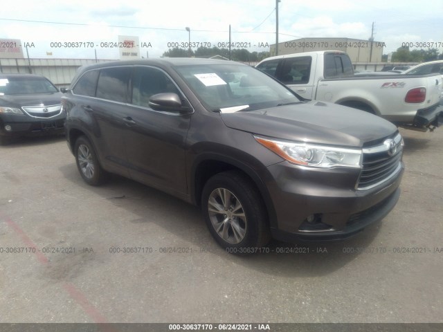 TOYOTA HIGHLANDER 2016 5tdzkrfh2gs138584