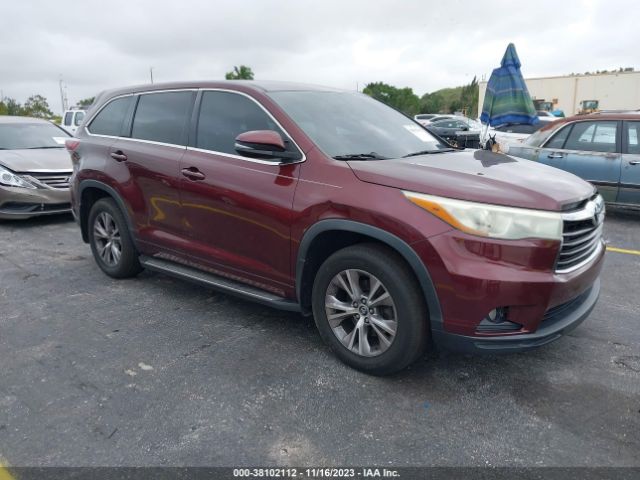 TOYOTA HIGHLANDER 2016 5tdzkrfh2gs178504