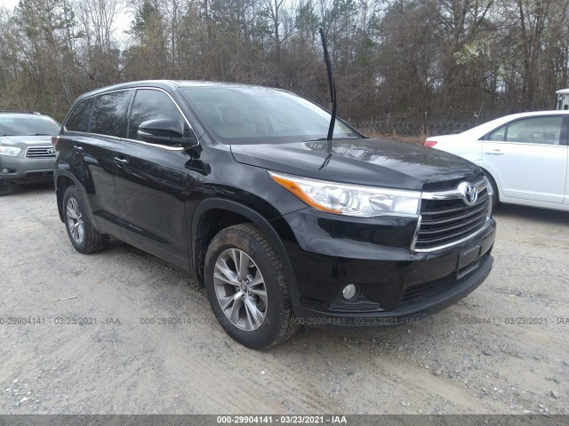 TOYOTA HIGHLANDER 2016 5tdzkrfh2gs180933