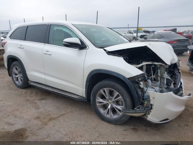 TOYOTA HIGHLANDER 2014 5tdzkrfh3es023117