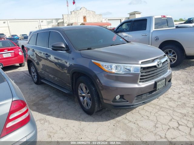 TOYOTA HIGHLANDER 2015 5tdzkrfh3fs106046