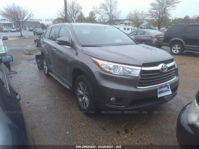 TOYOTA HIGHLANDER 2015 5tdzkrfh3fs116771