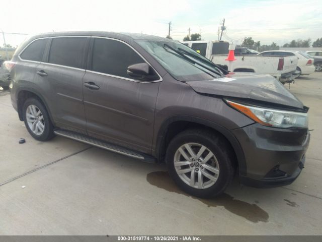 TOYOTA HIGHLANDER 2016 5tdzkrfh3gs144975