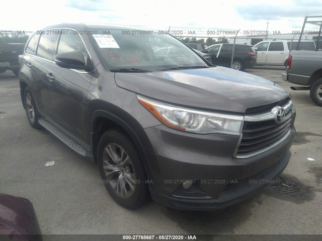 TOYOTA HIGHLANDER 2016 5tdzkrfh3gs148301