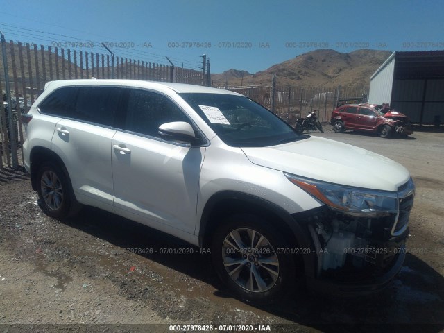 TOYOTA HIGHLANDER 2016 5tdzkrfh3gs182139