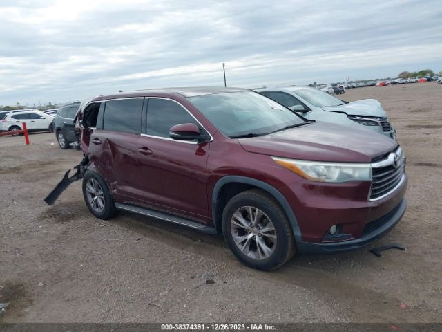 TOYOTA HIGHLANDER 2015 5tdzkrfh4fs063921