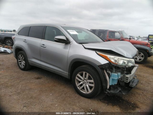 TOYOTA HIGHLANDER 2015 5tdzkrfh4fs098815