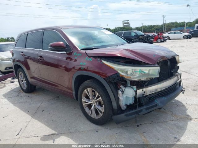 TOYOTA HIGHLANDER 2015 5tdzkrfh4fs106024