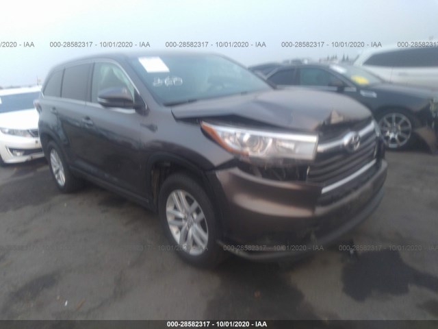 TOYOTA HIGHLANDER 2015 5tdzkrfh5fs076645