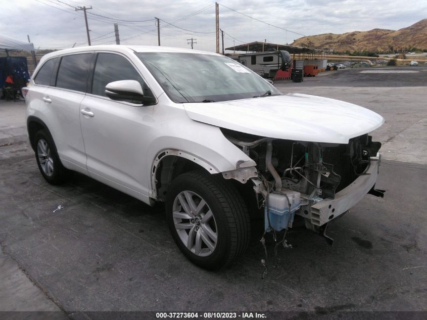 TOYOTA HIGHLANDER 2016 5tdzkrfh5gs143343