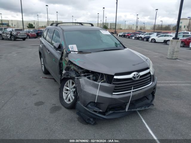 TOYOTA HIGHLANDER 2014 5tdzkrfh6es006960