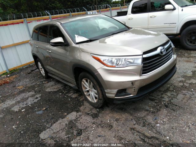 TOYOTA HIGHLANDER 2014 5tdzkrfh6es011821