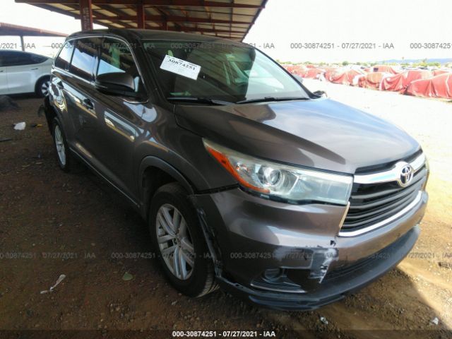 TOYOTA HIGHLANDER 2015 5tdzkrfh6fs043654