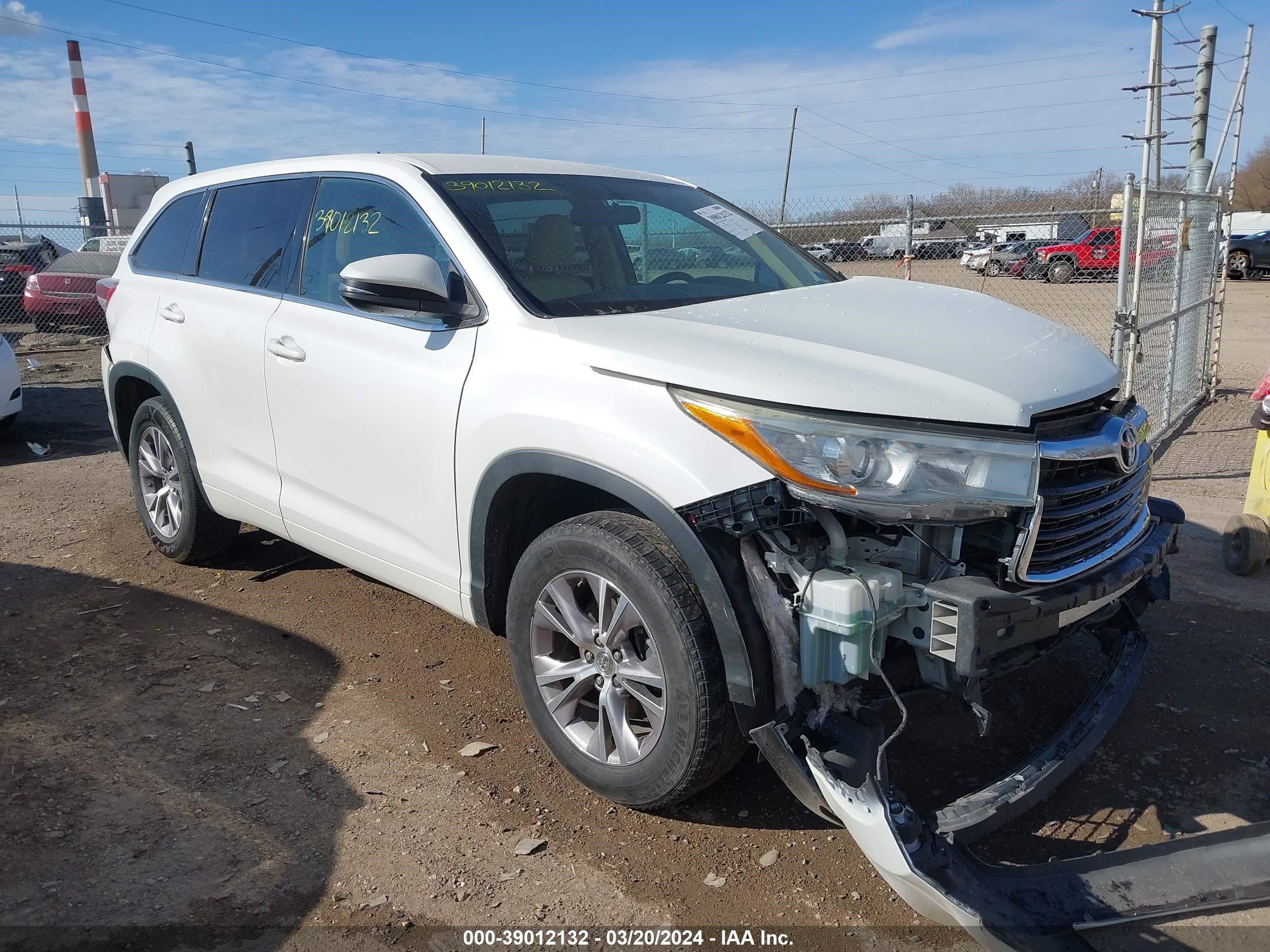 TOYOTA HIGHLANDER 2015 5tdzkrfh6fs088187