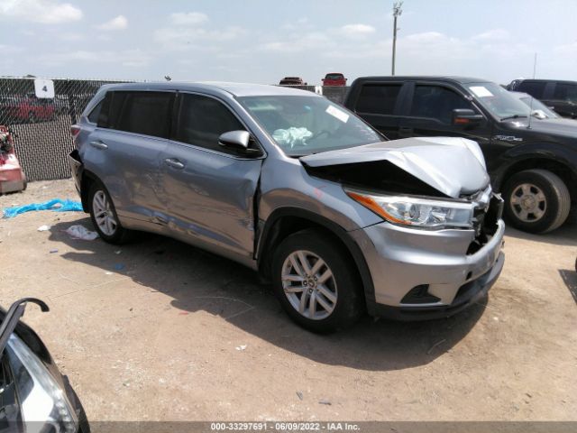 TOYOTA HIGHLANDER 2016 5tdzkrfh6gs172544