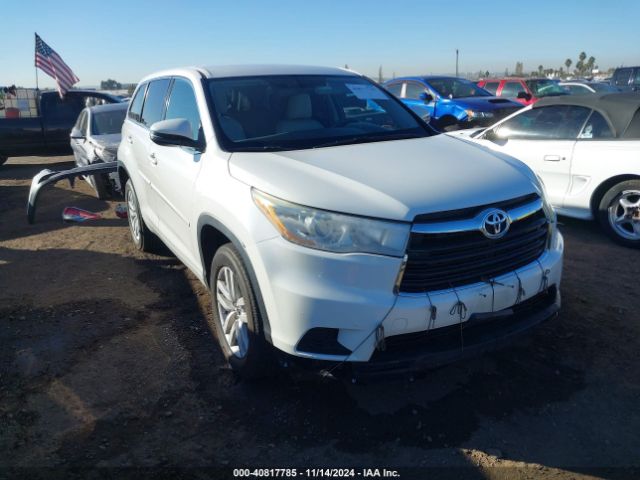 TOYOTA HIGHLANDER 2016 5tdzkrfh7gs125443