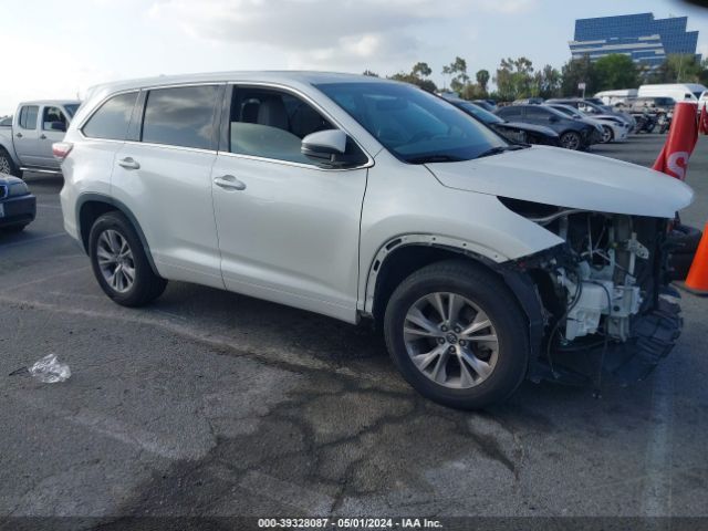 TOYOTA HIGHLANDER 2016 5tdzkrfh7gs180653