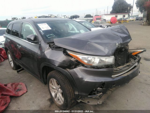 TOYOTA HIGHLANDER 2016 5tdzkrfh7gs187411