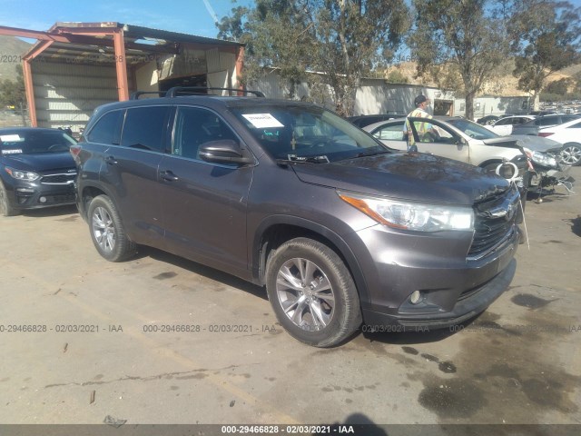 TOYOTA HIGHLANDER 2015 5tdzkrfh8fs049293