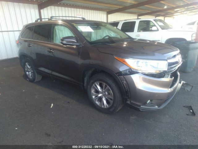 TOYOTA HIGHLANDER 2016 5tdzkrfh8gs123149