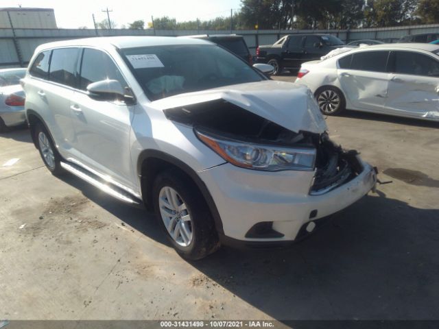 TOYOTA HIGHLANDER 2016 5tdzkrfh8gs172917