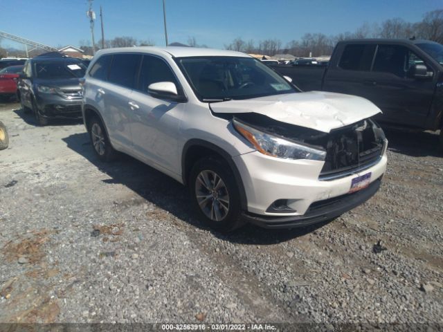 TOYOTA HIGHLANDER 2016 5tdzkrfh8gs173100