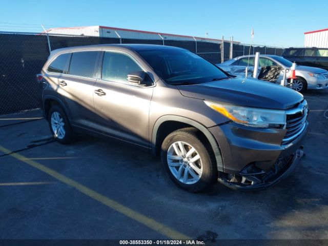 TOYOTA HIGHLANDER 2014 5tdzkrfh9es018018