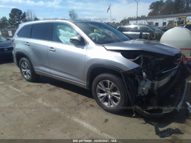 TOYOTA HIGHLANDER 2014 5tdzkrfh9es018827